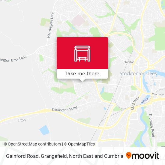 Gainford Road, Grangefield map