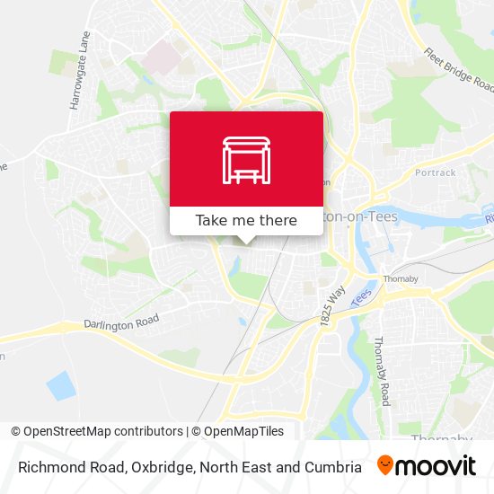 Richmond Road, Oxbridge map