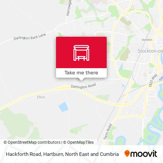 Hackforth Road, Hartburn map