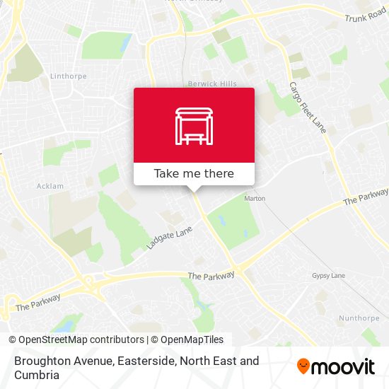 Broughton Avenue, Easterside map
