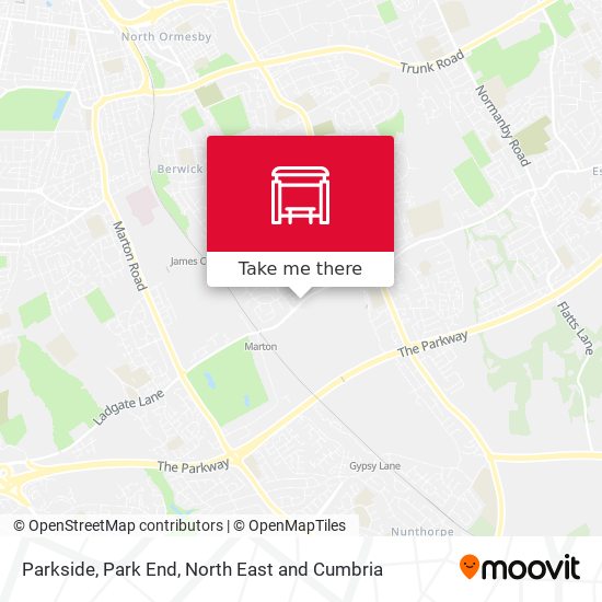 Parkside, Park End map
