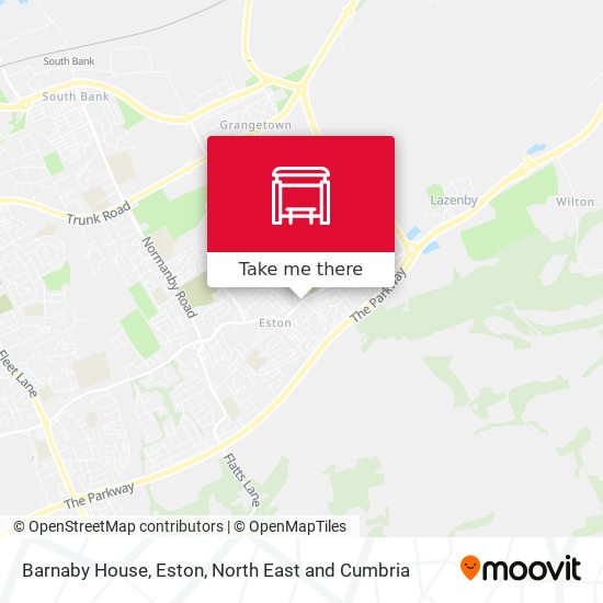 Barnaby House, Eston map