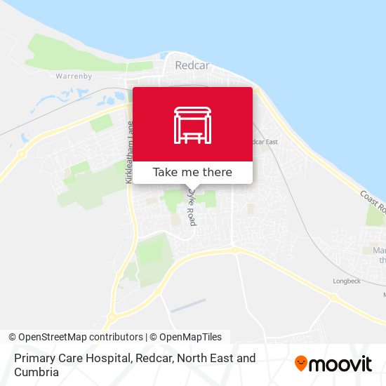 Primary Care Hospital, Redcar map