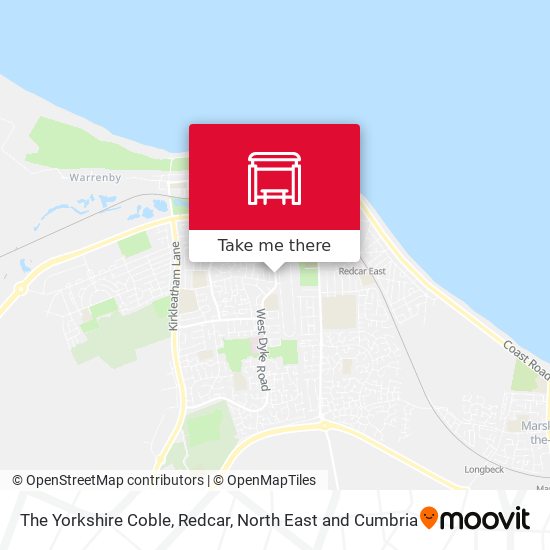 The Yorkshire Coble, Redcar map