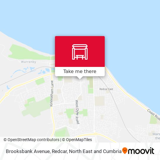 Brooksbank Avenue, Redcar map