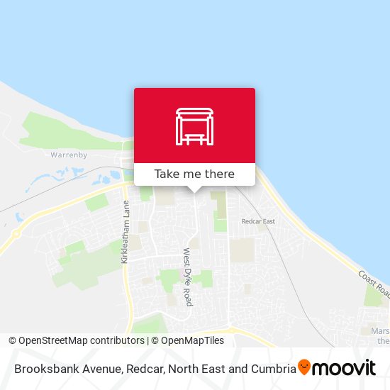 Brooksbank Avenue, Redcar map