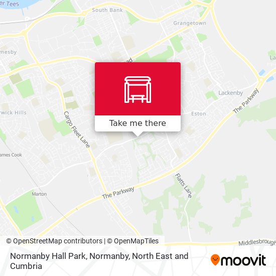 Normanby Hall Park, Normanby map