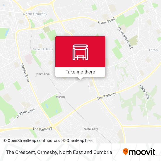 The Crescent, Ormesby map