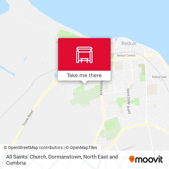 All Saints' Church, Dormanstown map
