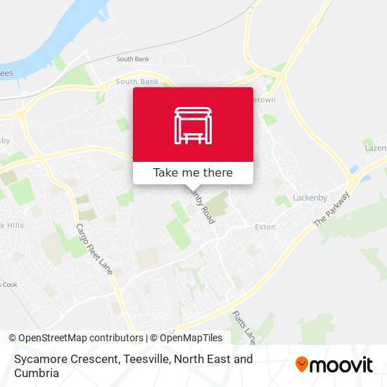 Sycamore Crescent, Teesville map