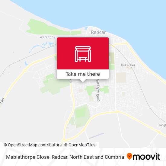 Mablethorpe Close, Redcar map