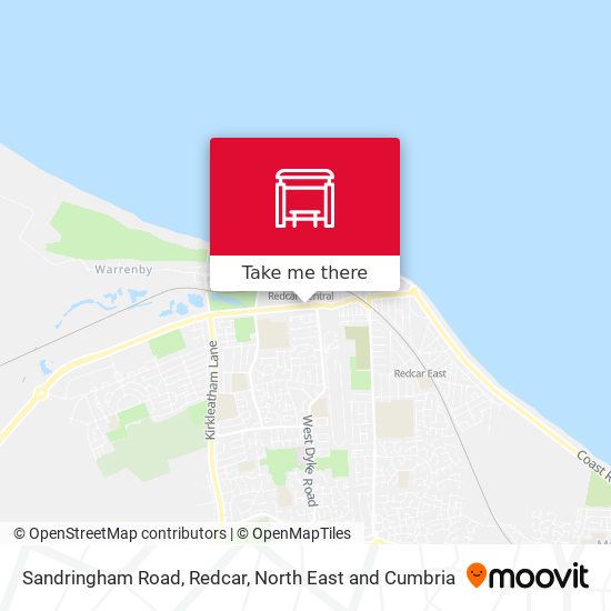 Sandringham Road, Redcar map