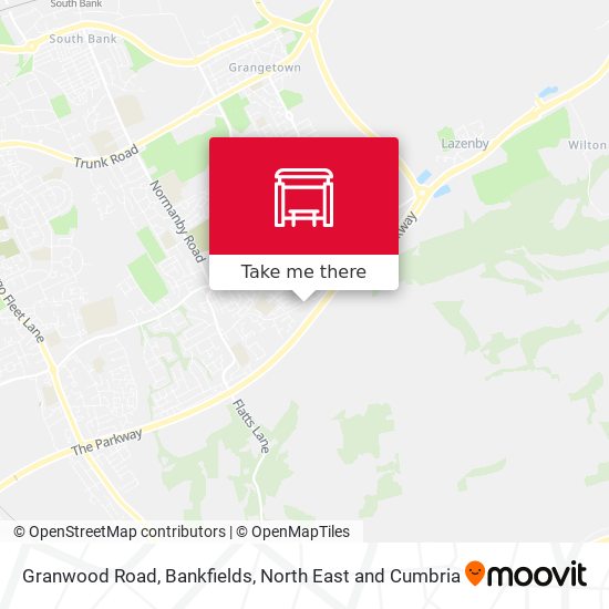 Granwood Road, Bankfields map
