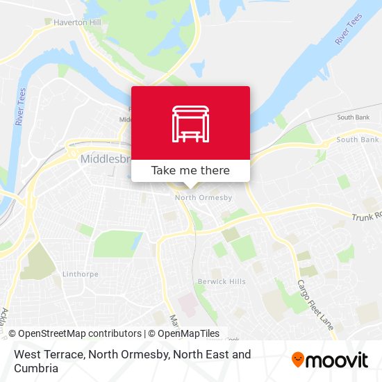 West Terrace, North Ormesby map