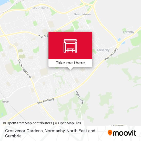 Grosvenor Gardens, Normanby map
