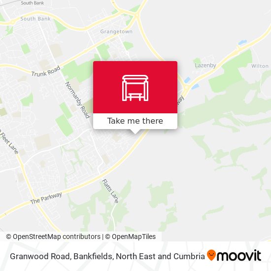 Granwood Road, Bankfields map