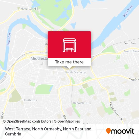 West Terrace, North Ormesby map