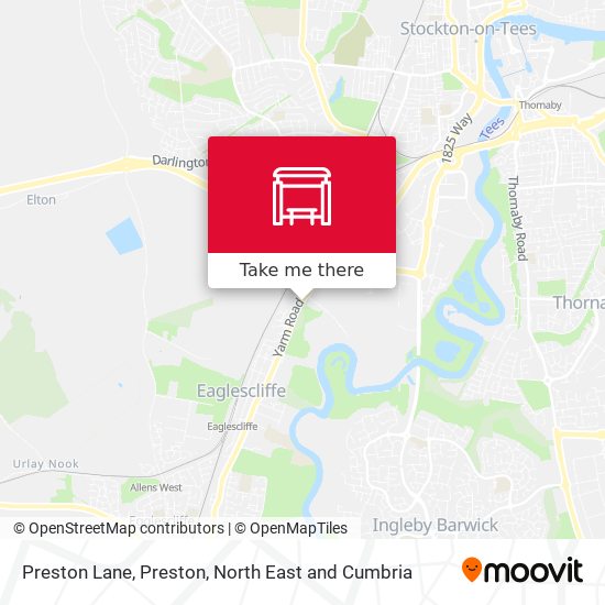 Preston Lane, Preston map