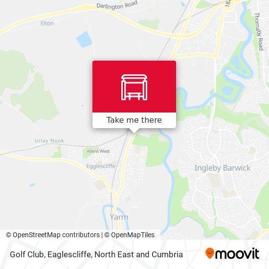 Golf Club, Eaglescliffe map