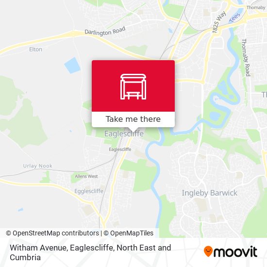 Witham Avenue, Eaglescliffe map