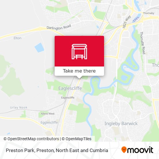 Preston Park, Preston map