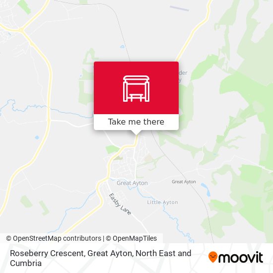 Roseberry Crescent, Great Ayton map