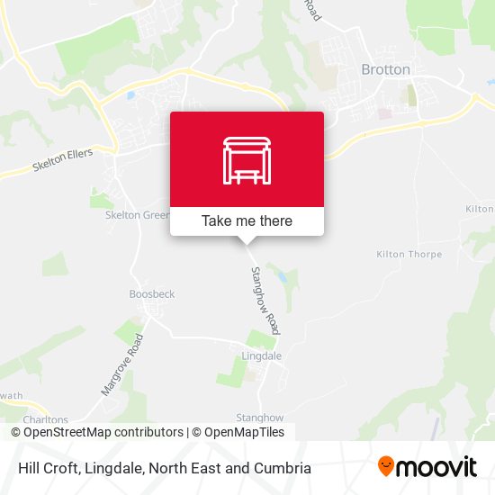Hill Croft, Lingdale map