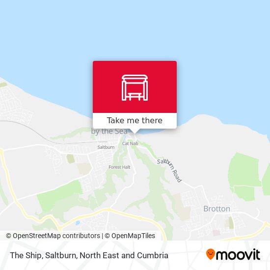 The Ship, Saltburn map