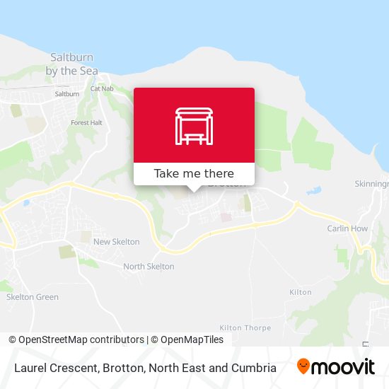 Laurel Crescent, Brotton map