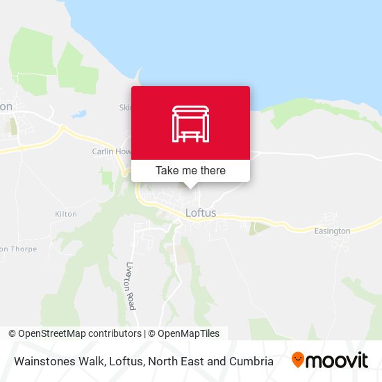 Wainstones Walk, Loftus map