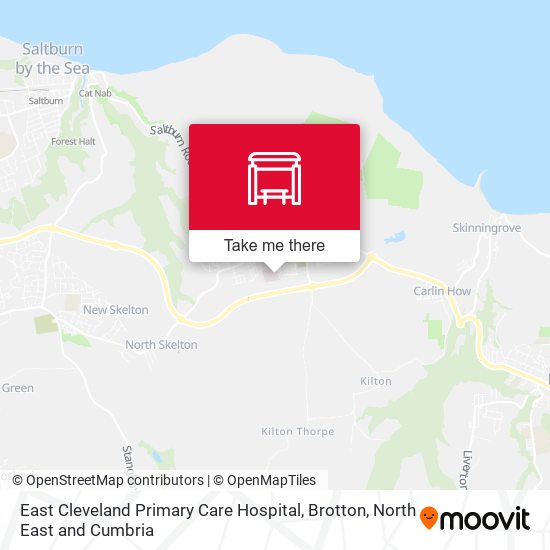 East Cleveland Primary Care Hospital, Brotton map