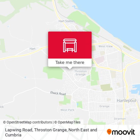 Lapwing Road, Throston Grange map