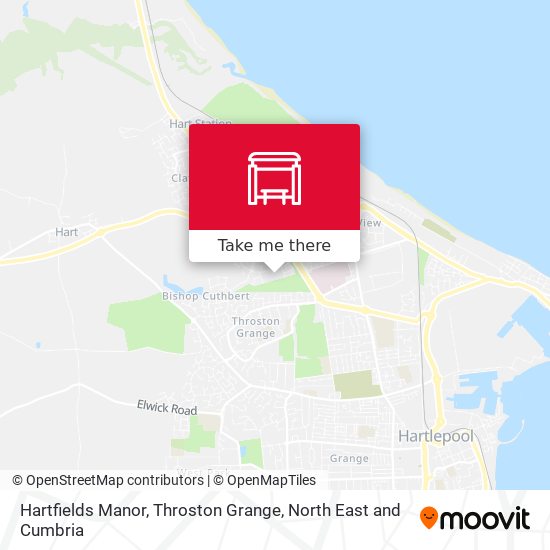 Hartfields Manor, Throston Grange map