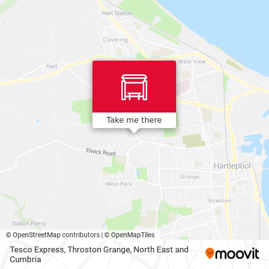 Tesco Express, Throston Grange map