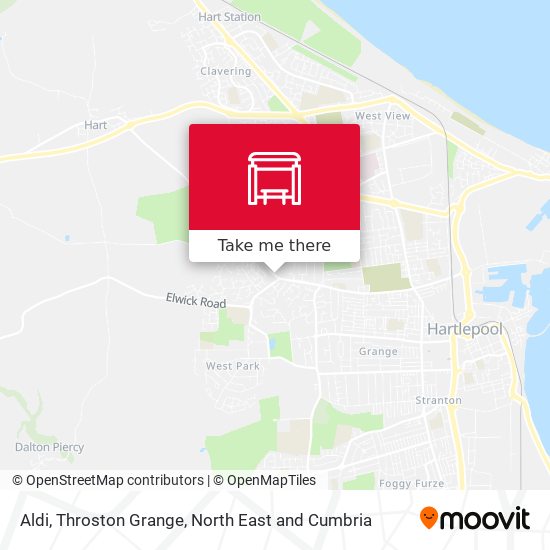 Aldi, Throston Grange map