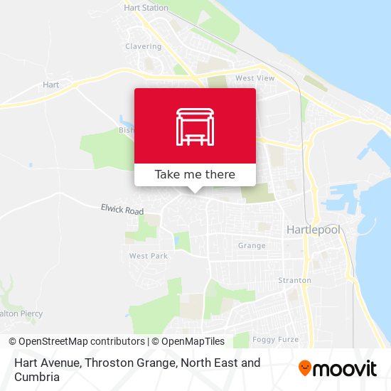 Hart Avenue, Throston Grange map