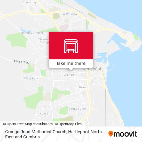 Grange Road Methodist Church, Hartlepool map