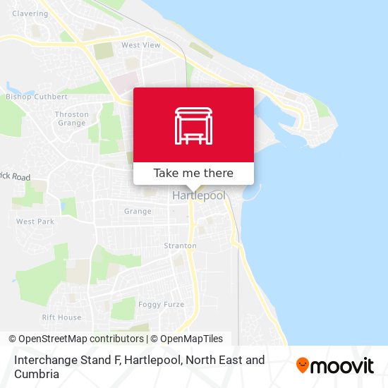 Interchange Stand F, Hartlepool map