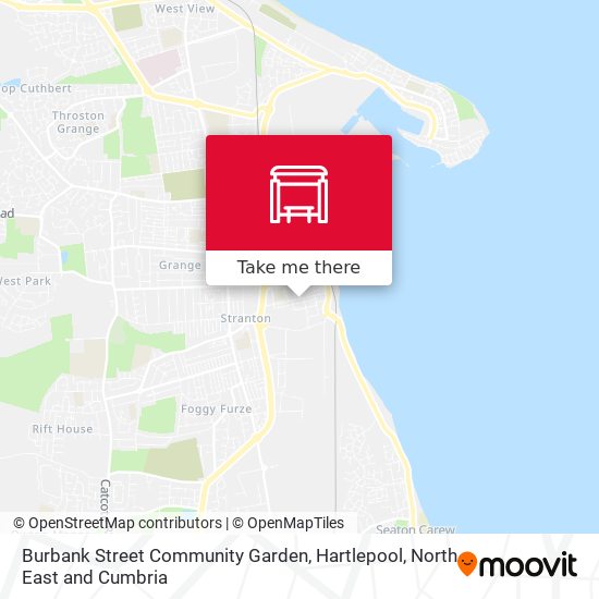 Burbank Street Community Garden, Hartlepool map