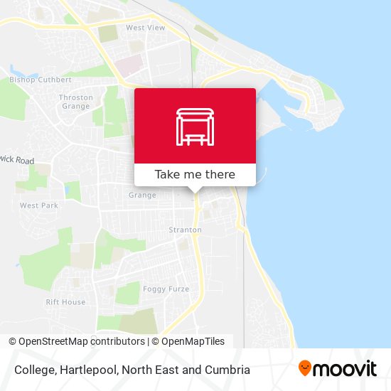 College, Hartlepool map