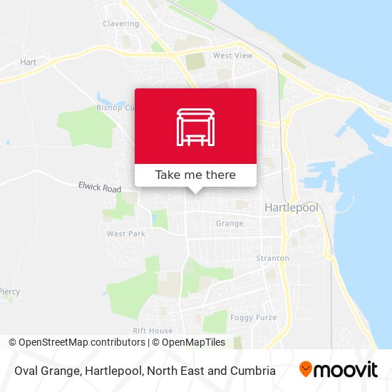 Oval Grange, Hartlepool map