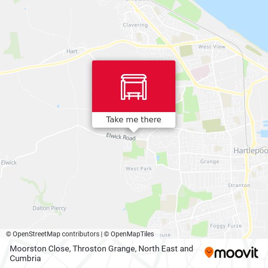 Moorston Close, Throston Grange map
