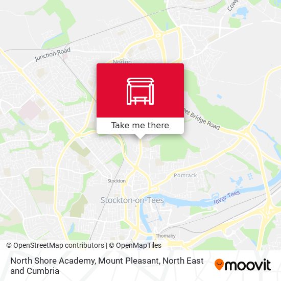 North Shore Academy, Mount Pleasant map