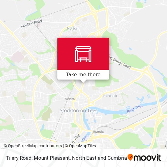 Tilery Road, Mount Pleasant map