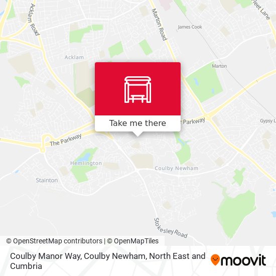 Coulby Manor Way, Coulby Newham map