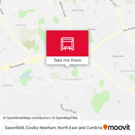 Saxonfield, Coulby Newham map