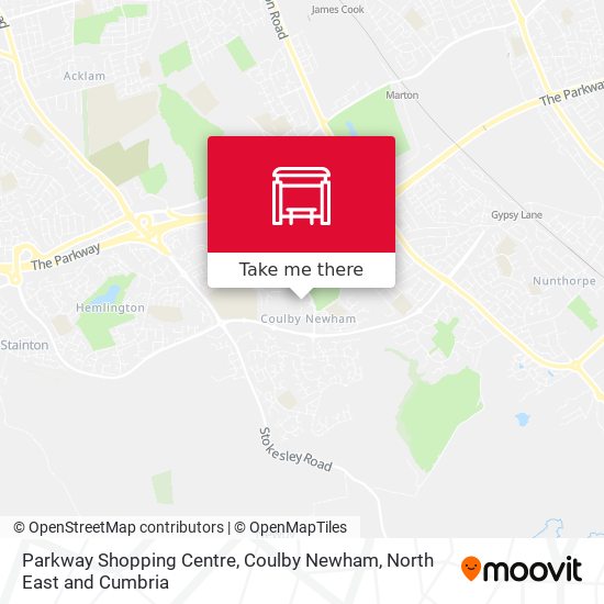 Parkway Shopping Centre, Coulby Newham map