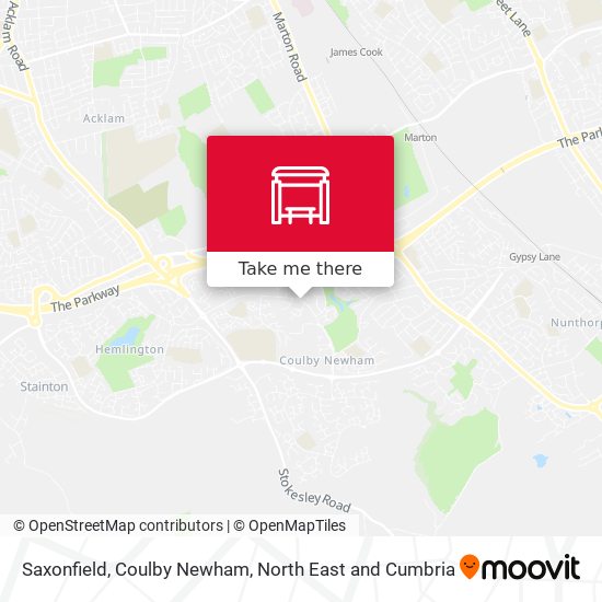 Saxonfield, Coulby Newham map