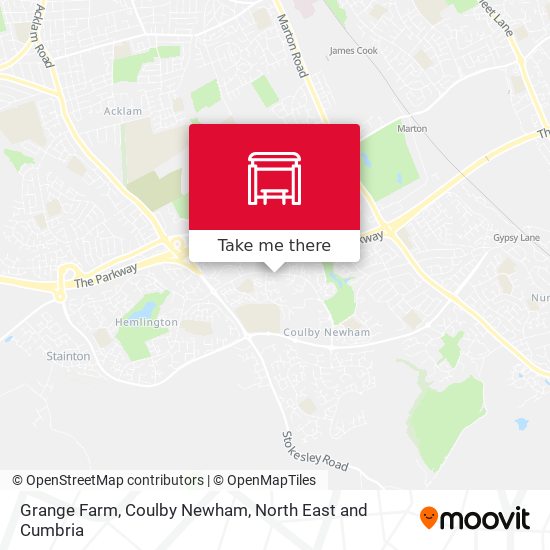 Grange Farm, Coulby Newham map