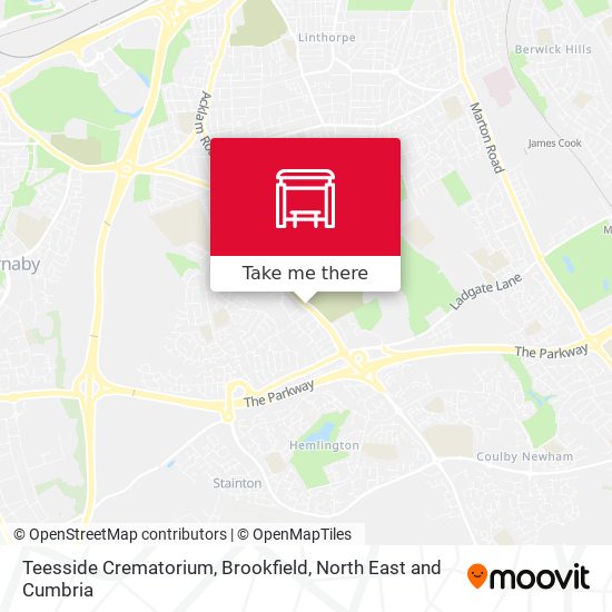 Teesside Crematorium, Brookfield map